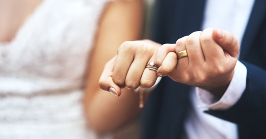 married couple pinky promise